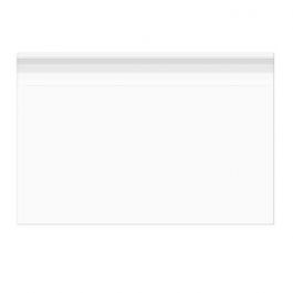 Sachet plastique transparence cristalline 11,1x24,7+4cm avec Rabat Adhésif (100 pièces) [B49XL]