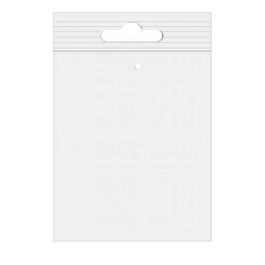 Sachet zip à transparence cristalline avec trou de suspension européen + trou d'aération 33x38,1cm (100 pièces) [ZE1315V]