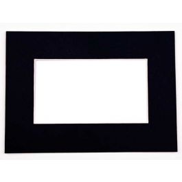 Passe partout Noir 19 x 24cm pour le découpage intérieur. 27.9 x 35.6cm (10 Pièces) [MS20045]