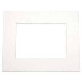 Passe partout Ivoire 19 x 24cm pour le découpage intérieur. 27.9 x 35.6cm (10 Pièces) [MS20046]