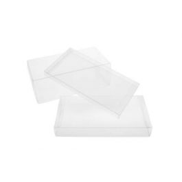 Boites cadeau plastique à transparence cristalline 14.9 x 1.6 x 19.8cm (25 Pièces) [FPB162]