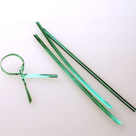 Plastique Armé - lien vert métallique 10.2 x .4cm (1000 Pièces) [TT4MGR]