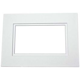 Fertig-Passepartouts mit 27x34cm Fenster - Weiß/Weiß doppelte Dicke - 40.6x50.8cm Außenrahmen (10 Stück) [MD20217]