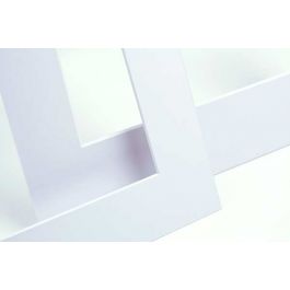Passe partout Blanc 19 x 24cm pour le découpage intérieur. 27.9 x 35.6cm (10 Pièces) [MS20215]