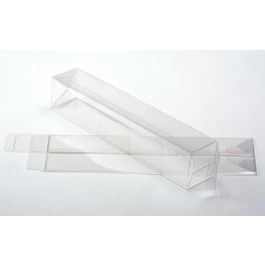 Boîtier cadeau à transparence cristalline avec fond pop up 5.2 x 5.2 x 30.6cm (25 Pièces) [PLB142]