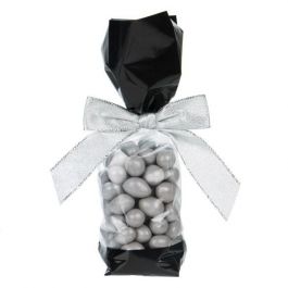 Sachet SOS imprimé avec bande noire 5.1x4.8x24.1 cm, (100 pièces) [G1BK]