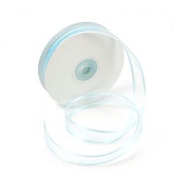 Ruban Bords Satiné bleu clair 1.5cm x 23 mètres  (1 Pièce)   [RIBSELBL]
