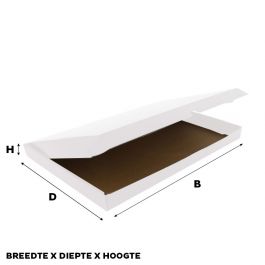 Versandkartons 41.5x30.5x8.5cm Weiß (50 Stück) [FP-VPD003]