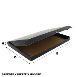 Versandkartons 41.5x30.5x8.5cm Schwarz (50 Stück) [FP-VPD004]