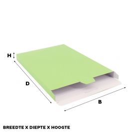 Carton pour Colis 24 x 35 x 2,9 cm Vert clair (50 pcs) [FP-VPD019]