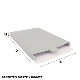 Carton pour Colis 24 x 35 x 2,9 cm Argenté (50 pcs) [FP-VPD021]