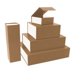 Boite Aimantée 42,5 x 33,3 x 9,7 cm Marron/Blanc (25 pcs) [FP-VPD092]