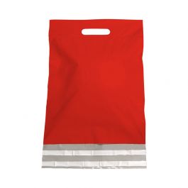 Enveloppe plastique 30 x 40 + 7 cm Rouge (250 pcs) [FP-VZQ034]