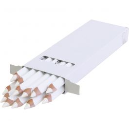edu3 Jumbo-Buntstifte, Dicke 10 mm, Mine 6,25 mm, Weiß, 12 Stk/ 1 Pck [HOB-408001]
