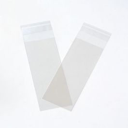 Sachet plastique transparence cristalline 4,8x12,1cm avec Rabat Adhésif (100 pièces) [B1X4XL]