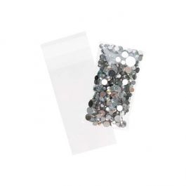 Sachet plastique transparence cristalline 5,5x11+3cm avec Rabat Adhésif (100 pièces) [B2X4S]