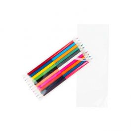 Sachet plastique transparence cristalline 8,5x18+4cm avec Rabat Adhésif (100 pièces) [B37]