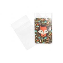 Sachet plastique transparence cristalline 10x13,3+3cm avec Rabat "Sécurisée" (100 pièces) [B3H5PC]