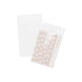 Sachet plastique transparence cristalline 9,5x13cm avec Rabat "Sécurisée" (100 pièces) [B3H5SPC]