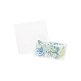 Sachet plastique transparence cristalline 9x5+4cm avec Rabat Adhésif (100 pièces) [B3X2]