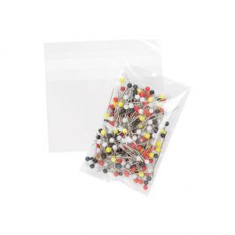 Sachet plastique transparence cristalline 9,5x6+3cm avec Rabat Adhésif (100 pièces) [B3X2XL]