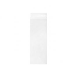 Sachet plastique transparence cristalline 11,3x31,1cm avec Rabat Adhésif (100 pièces) [B412]