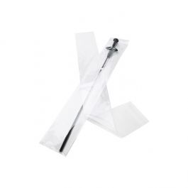 Sachet plastique transparence cristalline 10,8x74cm avec Rabat Adhésif (100 pièces) [B429]