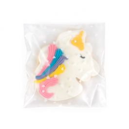 Sachet Plastique glacés 11,4x11,4 cm Avec coeurs et rabat adhésif (100 pièces) [B44FHXL]