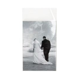 Sachet plastique transparence cristalline 10,8x15,6+4cm avec Rabat "Sécurisée" (100 pièces) [B4X6PC]