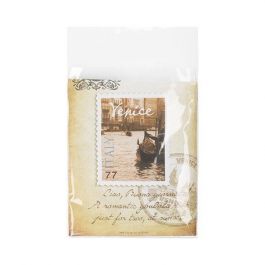 Sachet plastique transparence cristalline 11,8x16,2cm avec Rabat "Sécurisée" (100 pièces) [B4X6XLPC]