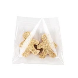 Sachet plastique transparence cristalline 16,4x11,8cm avec Rabat Adhésif (100 pièces) [B56S]