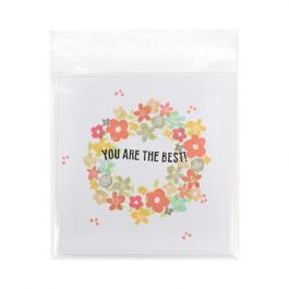Sachet plastique transparence cristalline 15x15+4cm avec Rabat Adhésif (100 pièces) [B5X5XL]