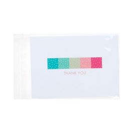 Sachet plastique transparence cristalline 12,7x16,7cm avec Rabat Adhésif (100 pièces) [B65W]