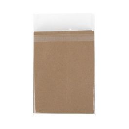 Sachet plastique transparence cristalline 13,8x17,9cm avec Rabat "Sécurisée" (100 pièces) [B6B3PC]