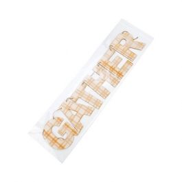 Sachet plastique plat grand format 21,4x76,8cm Refermable par Rabat Adhésif (100 pièces) [B830]