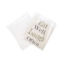 Sachet plastique plat grand format 21,5x21+4cm Refermable par Rabat Adhésif (100 pièces) [B8X8]