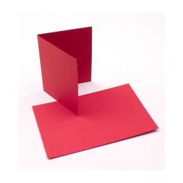 Glückwunschkarten Rot 14x10.8cm (50 Stück) [PC218]