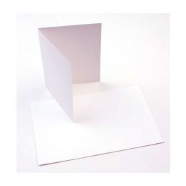Glückwunschkarten Weiß 14x10,8cm (50 Stück) [PC201]