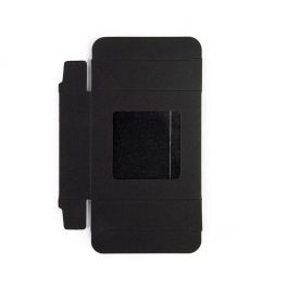 Pappschachteln Kraft schwarz mit Fenster 7x2.1x6.8 cm (25 Stück) [WKRGB319]