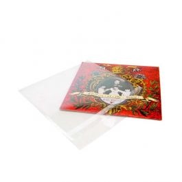 Housses pour album 45 tours à transparence cristalline avec fermeture sécurisée 27 x 26,4 cm + rabat (100 pièces) [BLP10]