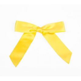Schleifen vorgebunden Gelb 2.2cm (100 Stück) [BOW7DA]
