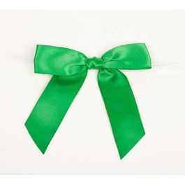 Schleifen gebunden Emerald 2,2cm (100 Stück) [BOW7EM]