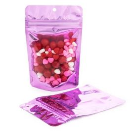 Doypack avec dos rose 10.2 x 6 x 15.2 cm (57 g) (100 pièces) [ZBGB2PK]