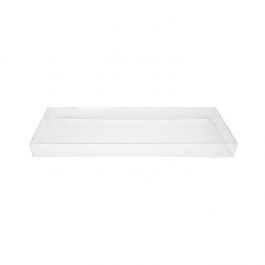 Couvercle Pliant et Transparence Cristalline 11x2,5x30,9 cm Transparent (25 pièces) [BT11]