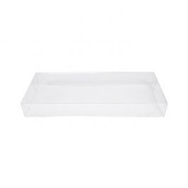 Couvercle Pliant et Transparence Cristalline 12,9x3,8x30,9 cm Transparent (25 pièces) [BT12]