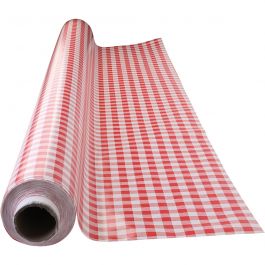 Nappe de table cirée, L: 140 cm, rouge, blanc, 1 par m [HOB-8055920]