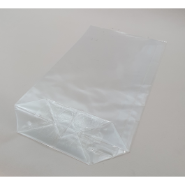 Kreuzbodenbeutel 18x7.2x30cm Transparent (100 Stück) [CBB1830]