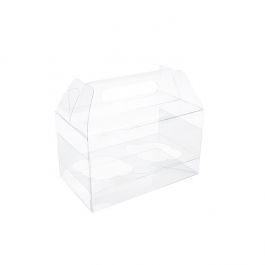 Double Cupcake Handle Box Set 17.8x10.2x10.2 cm (100 pieces) [CBS173]