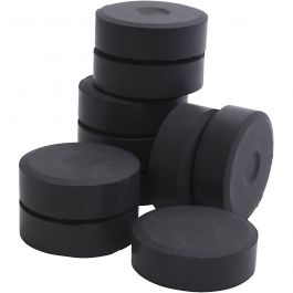 Gouache - Assortiment, noir, H: 19 mm, d 57 mm, 10 pièce/ 1 Pq. [HOB-627284]
