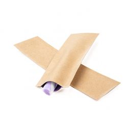 Sachet à usage unique Kraft, résistant à l’épreuve des enfants  4 x 12,5 cm (100 pièces) [CRB5K]